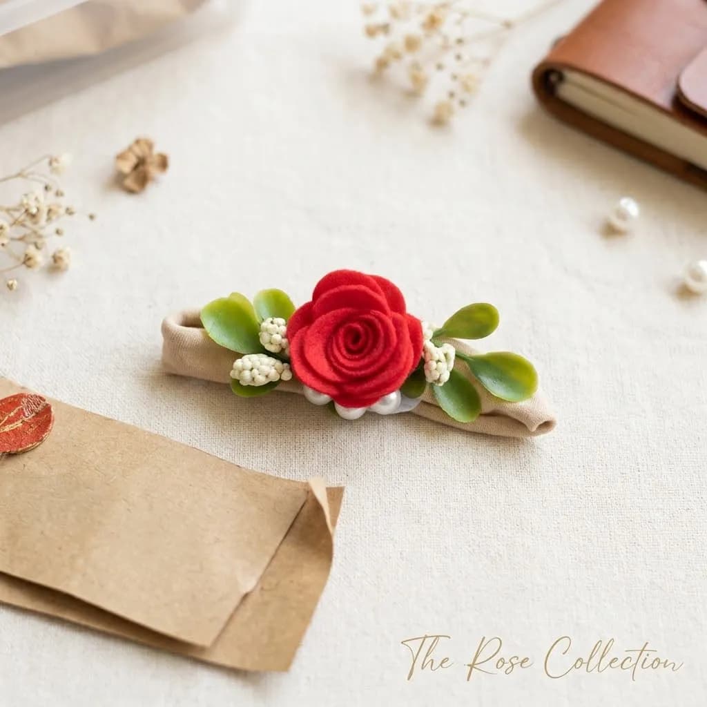 Red Rose Headband